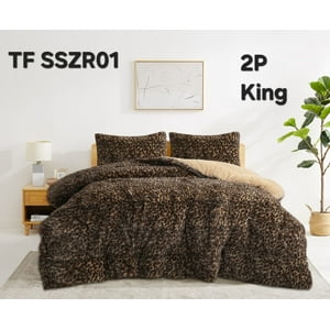 Aladdins Shop - Cobertor De Invierno Peludo Con Chiporro King Diseño Animal Print