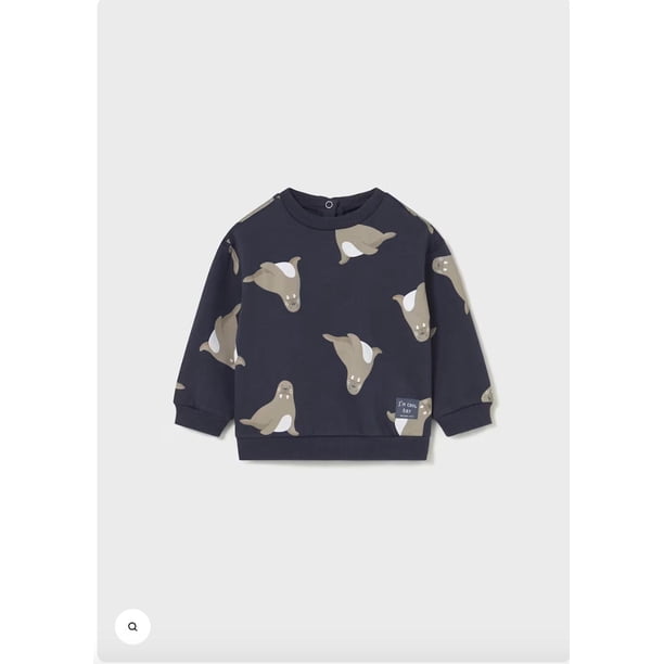 Pullover estampado azul marino 2 años