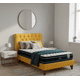 thumbnail image 2 of Cama 1.5 Plaza Amarillo Capitone + Colchón Ortopedic, 2 of 2