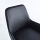 thumbnail image 3 of Sitial Concept - Tapiz Pu Negro / Pata Café Oscuro, 3 of 5