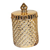 Bothyi - Tarro De Almacenamiento Europeo, Caja De Almacenamiento De Adornos De Cerámica Para Fiesta, Cocina, Escritorio, Aureate