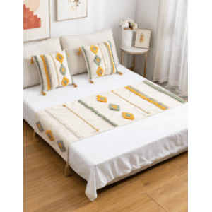 Tecnocasa - Piecera Bordada Crochet Con Funda 70X210Cm