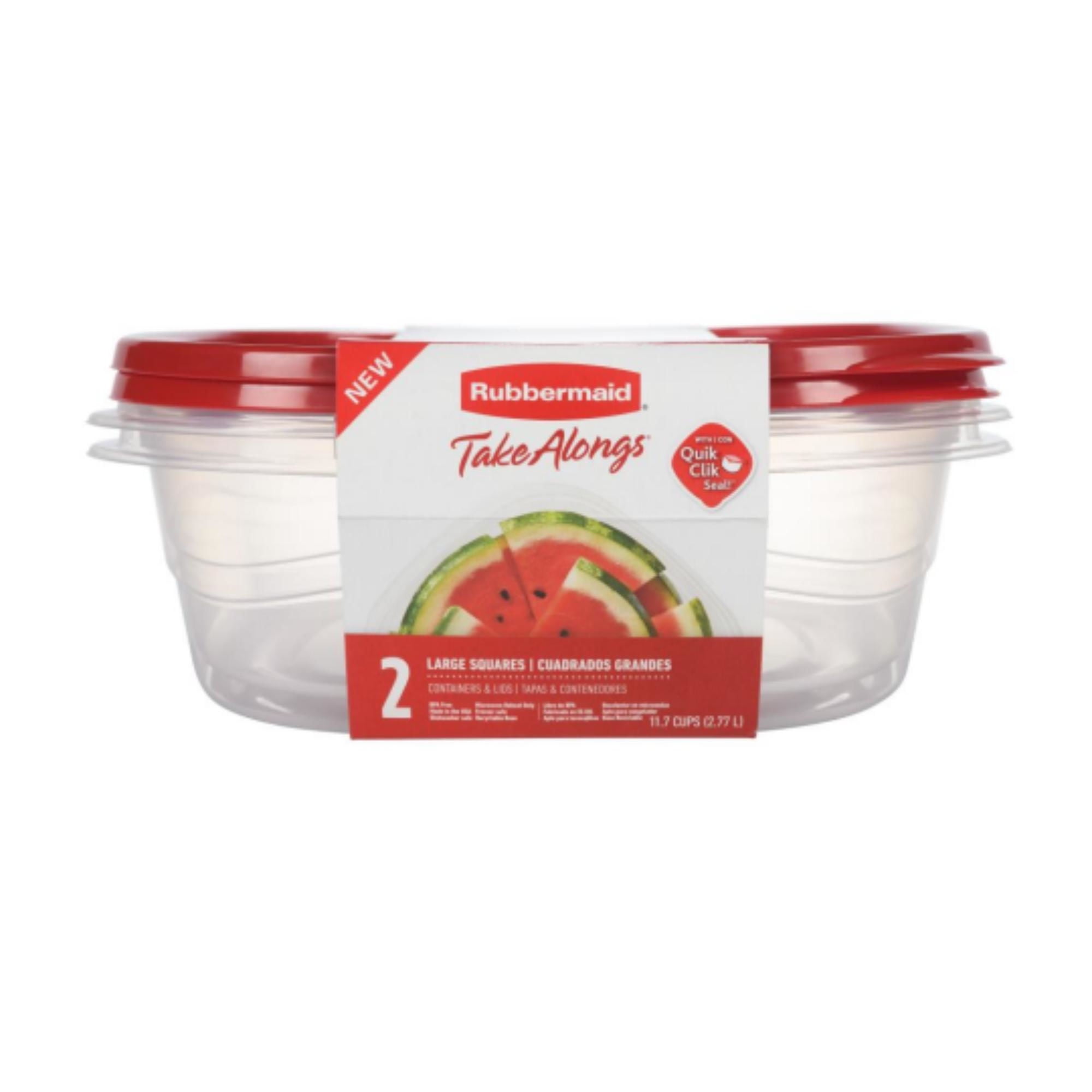 Rubbermaid - Pack De Contenedor Takealongs 2.8l Plástico 2 Piezas Transparente