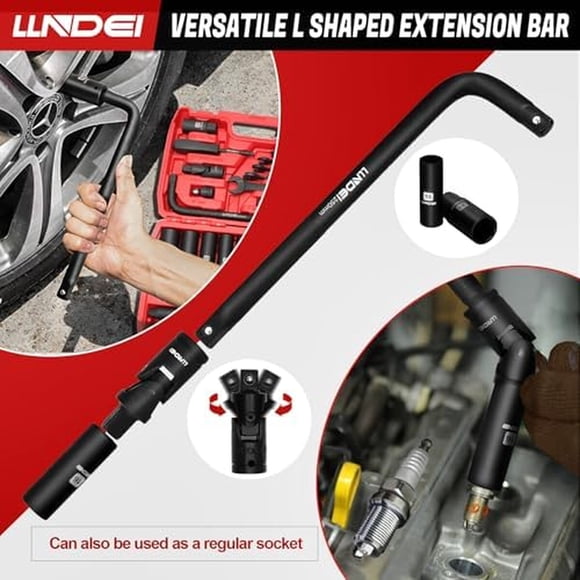 Set Llaves Vaso Impacto LLNDEI 1/2 Drive 49 Piezas CRV
