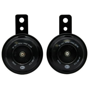 Hella - Bocinas Plato 12V 2X16W 380/480Hz Universal 70Mm Negro
