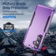 thumbnail image 3 of Funda para Samsung Galaxy S24 FE GSDCB, violeta, de doble capa, 3 of 9