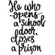 thumbnail image 1 of Decomural He Who Opens A School Door Teacher WS-46413, 1 of 2