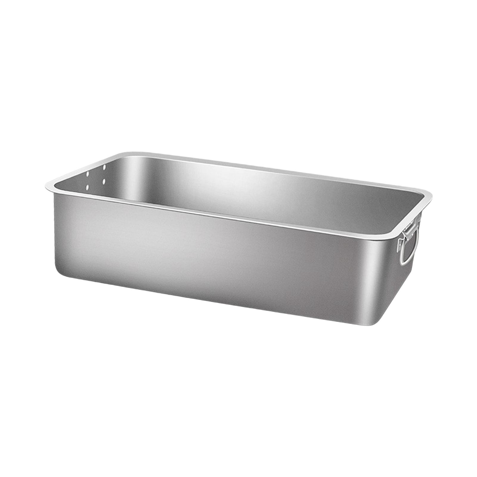 Ioensy - Caja De Arena Para Mascotas Con Parte Superior Abierta, Suministros Para Mascotas Para Gatos De Interior Con Asas, Inodoro Para Gatos De 40X30X10Cm