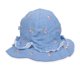 thumbnail image 2 of Gorro Bebé Niña Chambray Diseño Guindas Celeste Pillin, 2 of 2