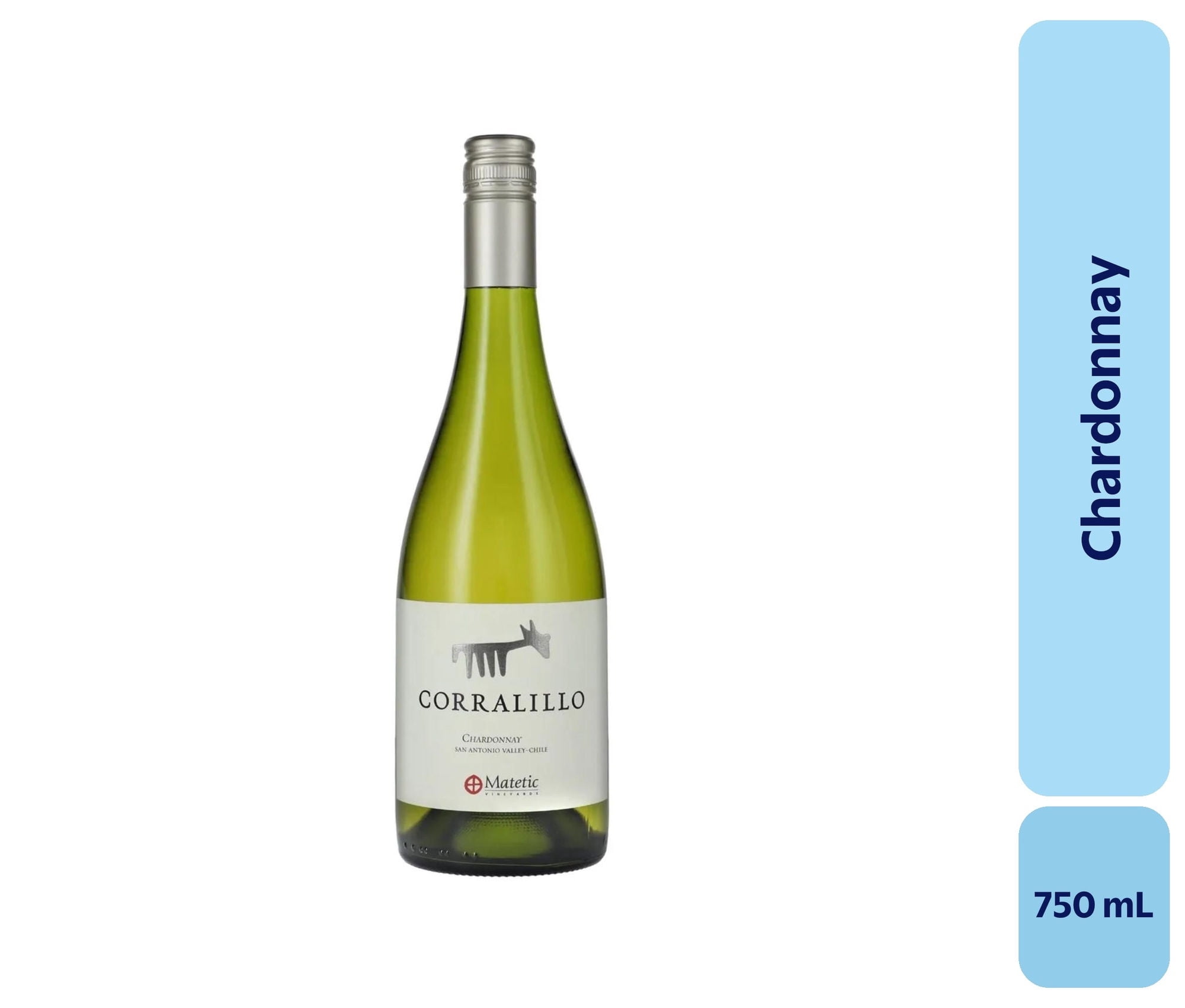 Vino Chardonnay Botella 750 mL Matetic