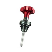 Magideal - Tapa De Varilla De Nivel De Aceite De Motor Genérica Para Motocicleta De 125 Cc, Repuesto Universal Profesional Rojo
