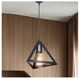 thumbnail image 3 of Lámpara Colgante Comedor Pirámide Metal Negro Soquete E27 Qatar Shop, 3 of 4