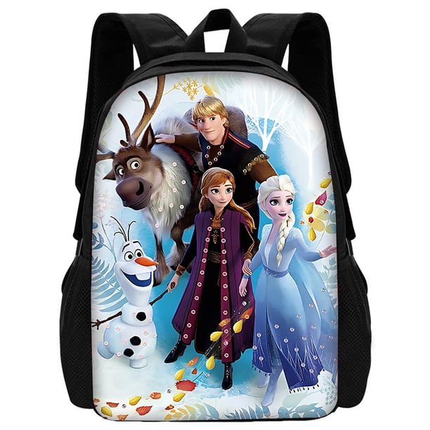 3 pcs set Frozen Princess Elsa Child School Backpack with Lunch Bags ,Pencil Bags ,Cartoon School Bags for Boys Girls Best Gift