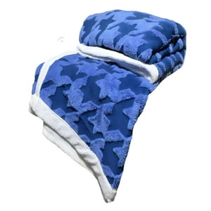 Genérico - Frazada Elegante 2 Plazas Azul Claro 200X230Cm J1