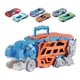 thumbnail image 4 of Camión Dinosaurio Transformable Divertido Interactivo Para Niños Niñas Edad 3 Años Azul Con 6 Coches, 4 of 5