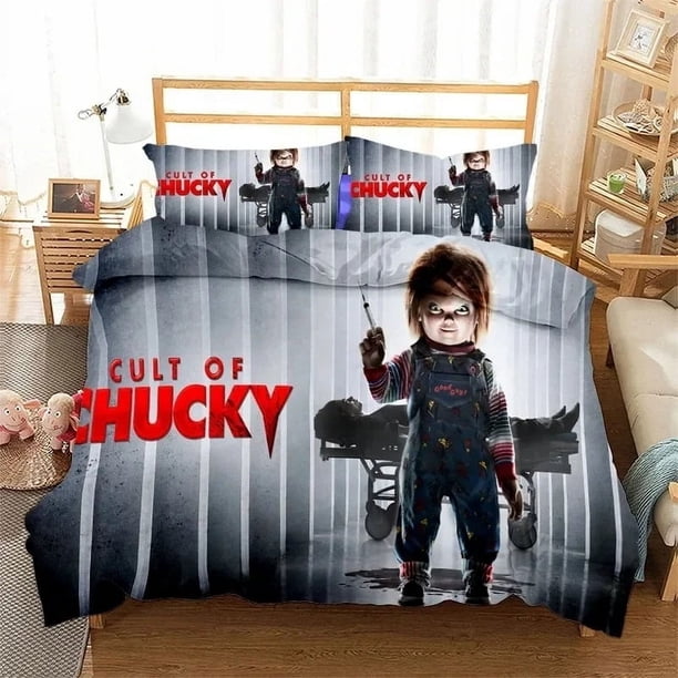 New Bride of Chucky Bedding Set Duvet Covers Pillowcases One Piece Comforter Bedding Sets Bedclothes Bed KBed Sheets