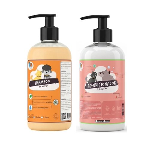 Mascokits - Shampoo + Acondicionador De Matico Pieles Sensibles 1 Litro