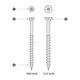 thumbnail image 2 of Tornillos Starborn Industries #7 x 5,7 cm 305 de acero inoxidable, 2 of 2