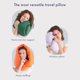 thumbnail image 4 of Almohada Huzi Infinity Home Travel, suave, para cuello, bufanda, color morado, 4 of 6