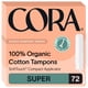 thumbnail image 1 of Aplicador orgánico Tampons Cora Super Absorbency x72, 1 of 7