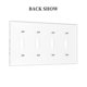 thumbnail image 4 of Cubierta decorativa para placa de interruptores Oilbiexn de 4 módulos con diseño floral, 4 of 8