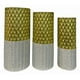 thumbnail image 1 of Set 3 Florero Decorativo Geométrico Contraste Textura Jhn, 1 of 3