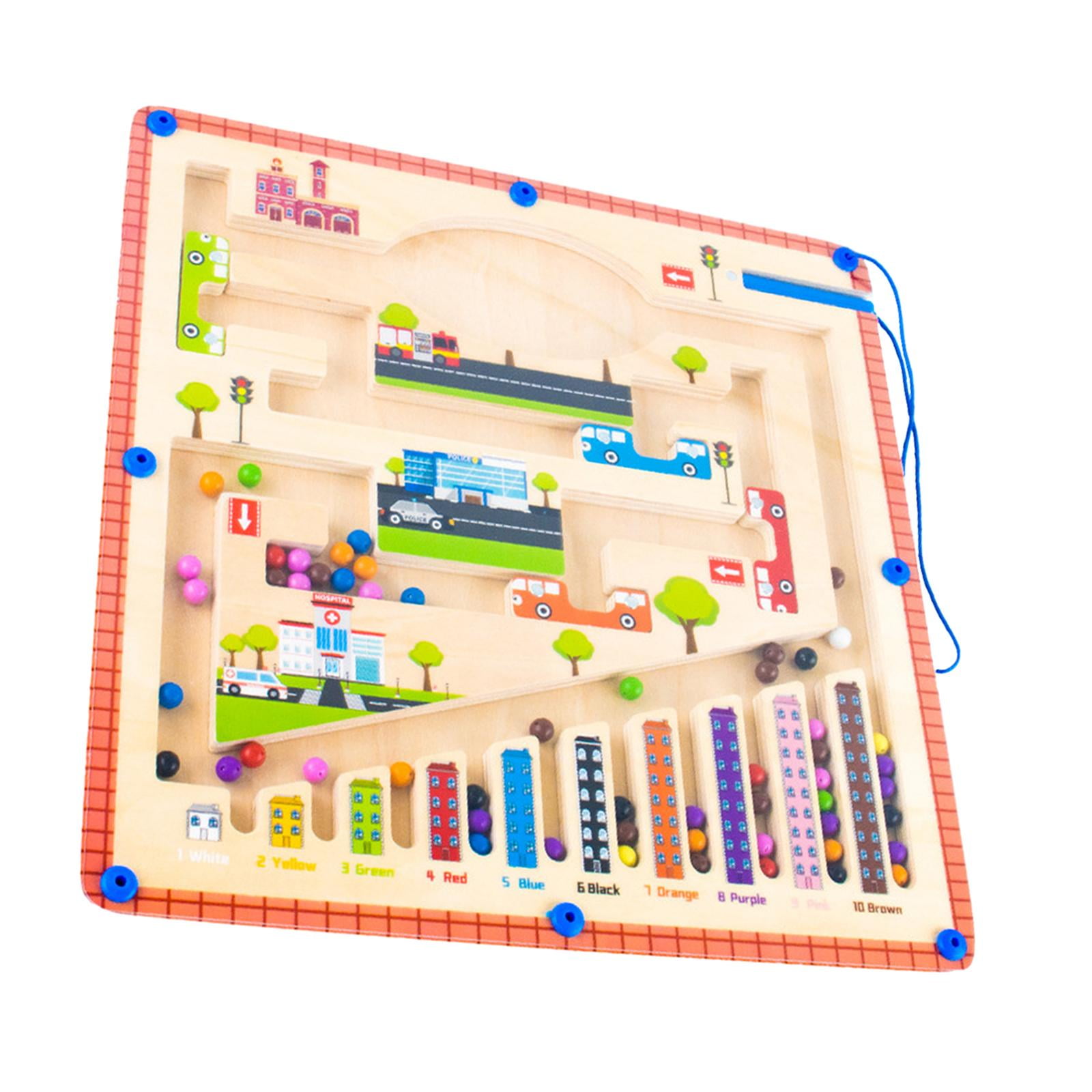 Bothyi - Juego De Rompecabezas Magnético De Laberinto De 30x30 Cm Para Actividades Preescolares, Juguete De Viaje De 3 A 5 Años