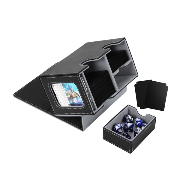 Deck Box Vensus MTG Commander con bandeja para dados 160 con doble funda