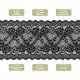 thumbnail image 3 of Uxcell Cinta de Encaje con Patrón Floral de Poliéster de 5.9 pulgadas de Ancho para Costura, Negro 3 Yardas, 3 of 4
