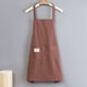 thumbnail image 1 of 1pc, Polyester Apron, Simple Style Apron, Thickened Cute Waterproof Waist Apron, Fashion Housework Kitchen Household Workwear, Kitchen Supplies, 1 of 3