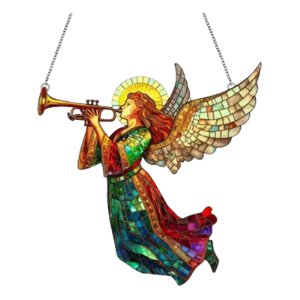 Magideal - Adorno Colgante De Ángel 2D, Letrero Acrílico Decorativo, Colgante Para Decoración De Pared Para Puerta, Interior, Día De Acción De Gracias, Entrada D