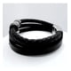 thumbnail image 5 of Pulsera Triple, Ecocuero Negro Y Acero Inoxidable, Hombre Negro 7.5 Cm 21 Cm, 5 of 9