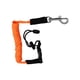 thumbnail image 3 of Canoa Kayak Paddle Leash Correa Con Mosquetón Tabla De Surf Elástica Cuerda De Surf Naranja, 3 of 5