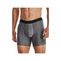 Calzoncillo Bóxer Boxerjock Under Armour Tech De 6 Pulgadas, Gris, Talla Xs