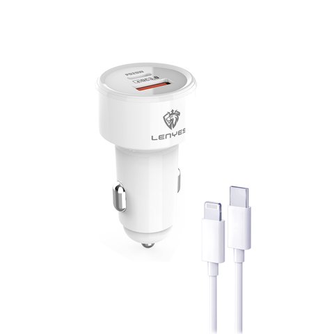Cargador Para Auto Lenyes Ca878 Tipo C A Lightning 38W