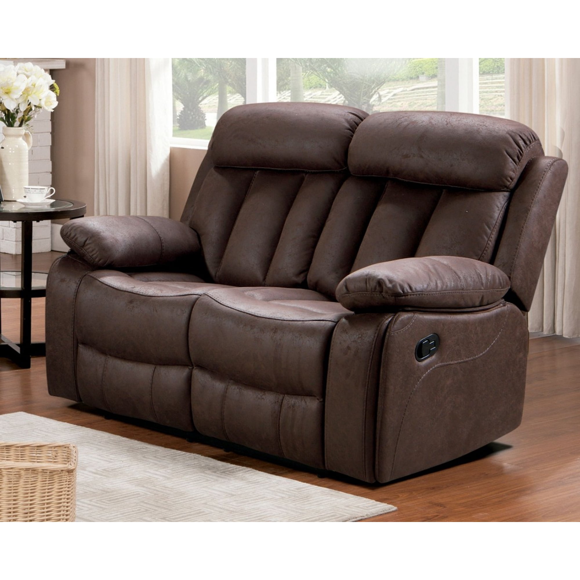 Punto Deco - Sofá Reclinable Brescia Elite 2 Cuerpos Café