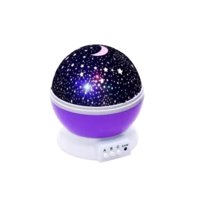 Disparo - Lampara Morado De Proyección Rotatoria Luz Estrellas Multicolor