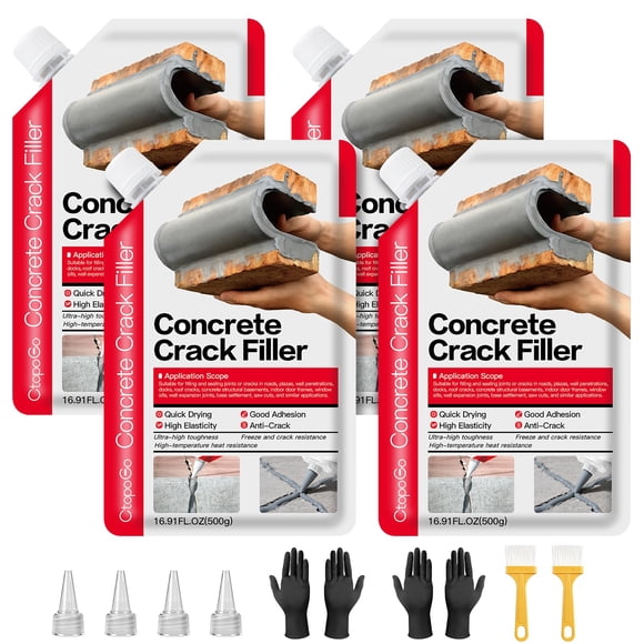 Relleno de Grietas CtopoGo 4‑Pack 500 g Gris