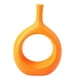 thumbnail image 3 of Florero De Donut Hogar Dormitorio Florero De Mesa Con Agujero Oficina Decorativo Naranja, 3 of 5