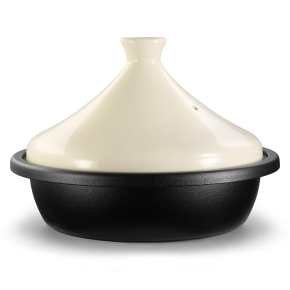 Tagine KooK 3,3 L de hierro fundido esmaltado color marfil