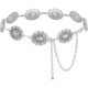 thumbnail image 1 of Topbuti Western Oval Concho Chain Belt for Women Metal Waist, 1 of 3