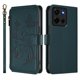 thumbnail image 2 of Funda Cartera Mariposa para [Motorola Moto G 2025 5G] con Soporte y Cremallera Verde oscuro, 2 of 6