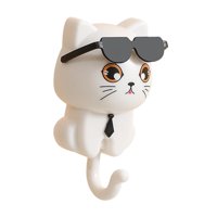 Bothyi - Gancho De Pared Lindo Creativo Para Baño Decorativo Cocina Perchero Montaje En Pared Blanco