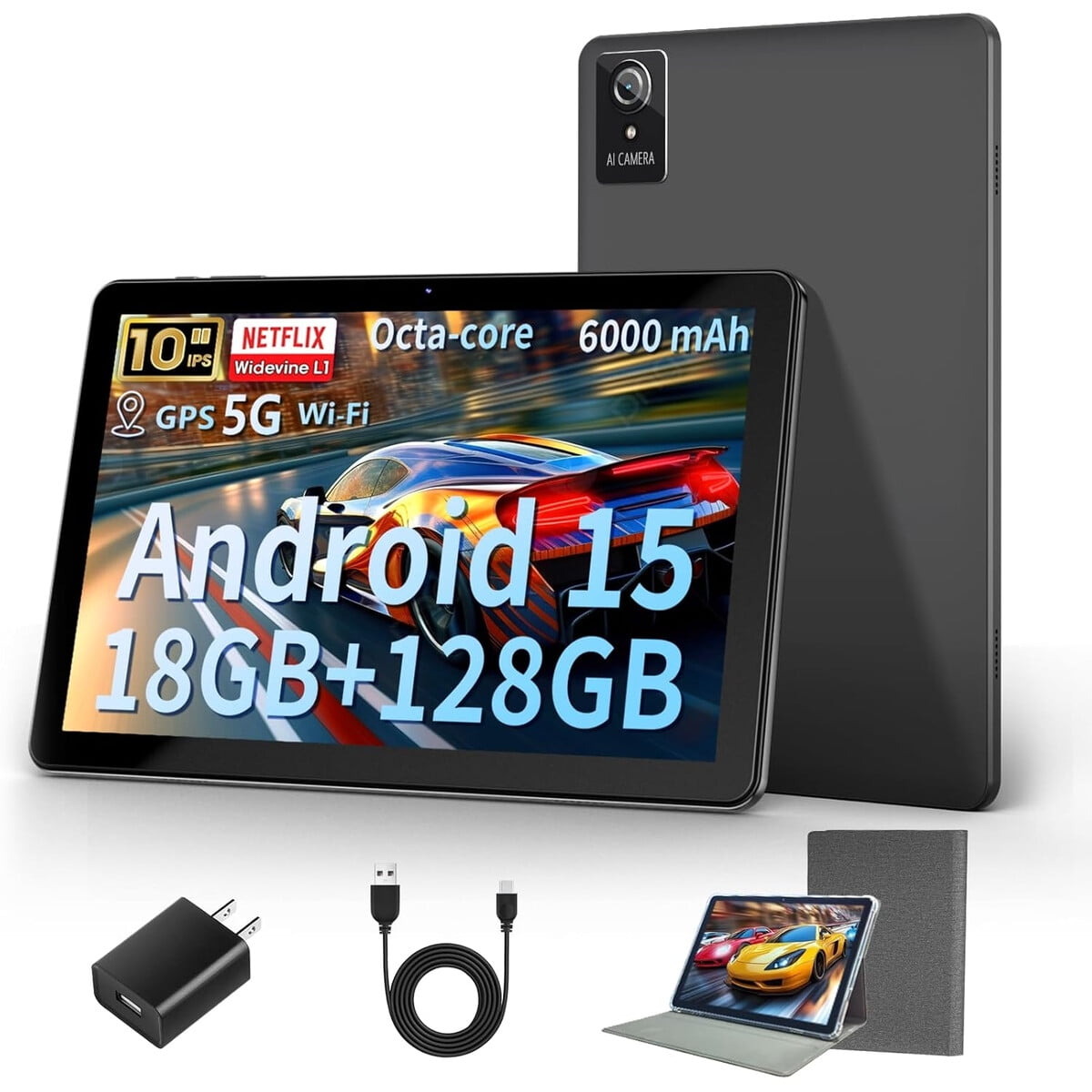 Tablet Aobante K50 10.1 Android 15 18gb 128gb Wifi 6