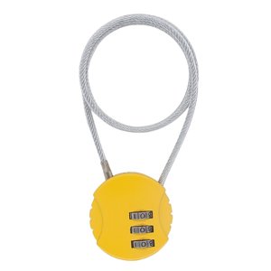 Ioensy - Candado Para Casco De Motocicleta, Candado Para Ciclismo, Mini Mochila Universal, Color Amarillo