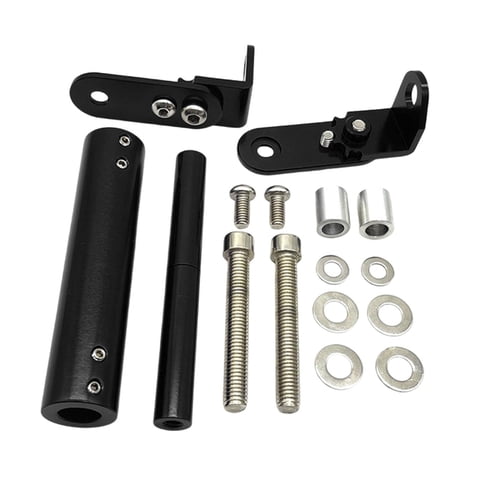 Magideal - Soporte De Montaje Para Navegación De Motocicleta, Accesorio De Aleación De Aluminio Resistente Negro