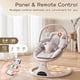 thumbnail image 2 of Columpio Eléctrico para Bebé RIVIPLOU 5 Velocidades Control Remoto Beige, 2 of 6