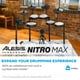 thumbnail image 2 of Set de batería Expansion Alesis Nitro Max con Mesh Tom Pad y 10 platillos, 2 of 3