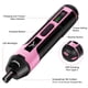 thumbnail image 3 of Juego De Destornilladores Eléctricos De Color Rosa, Incluye 105 Accesorios, Luz LED, Destornillador Recto Inalámbrico Recargable De 3,6 V, Adecuado Para Reparaciones Y Mantenimiento Del Hogar., 3 of 8