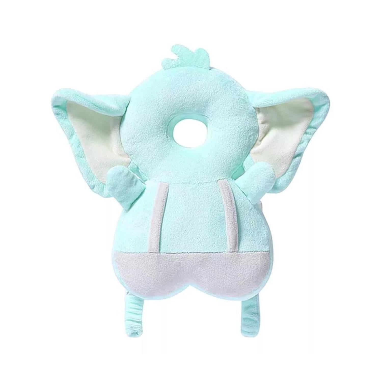 Total E-commerce - Almohada Protectora Para Cabeza De Bebe Anticaída Elefante Azul